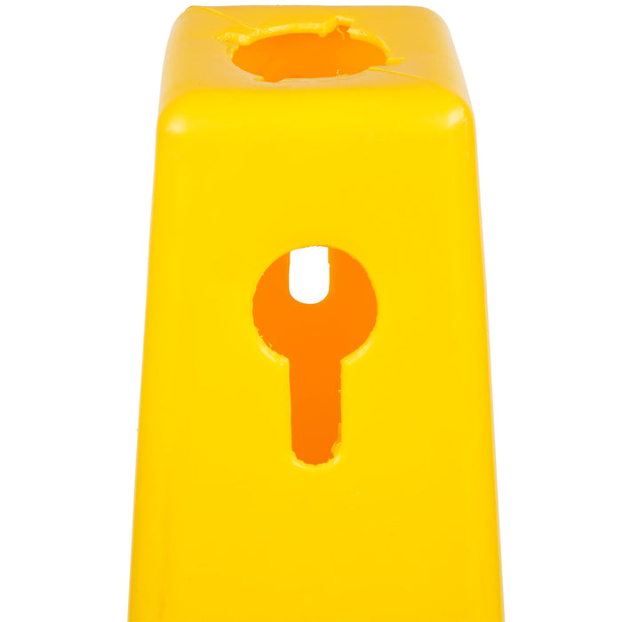 Wet Floor Cone Caution Safety Sign Yellow Hazard Slippery Cleaning Warning 117cm