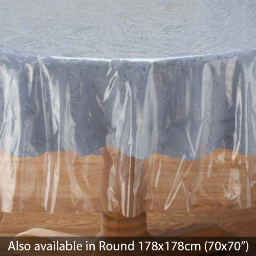 3x Clear Plastic Table Cloth Cover PVC Tablecloth Protector Transparent Partya