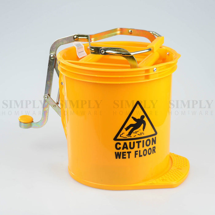 Mop Bucket Wringer Buckets 16L Heavy Duty Commercial Cleaning Supplies Home - Simply Homeware