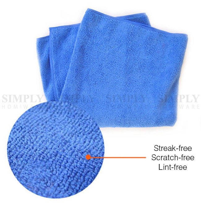 6x 1000GSM Microfibre Car Drying Towel Cleaning Cloth Microfiber Glass 62x30cm - Simply Homeware