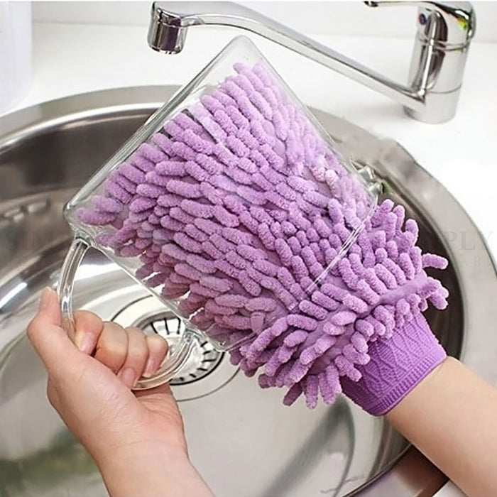2800GSM Microfibre Car Wash Mitt Drying Glove Cleaning Microfiber Super Absorb - Simply Homeware