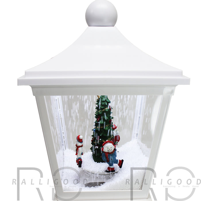 184cm Lamp Christmas Decoration Large Street Light Red White Snow Musical LED
