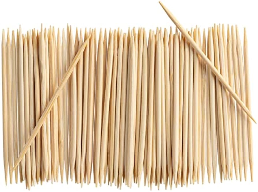 Lecluse Toothpick Individually Wrapped Plastic Box Bulk Toothpicks Dental Bamboo