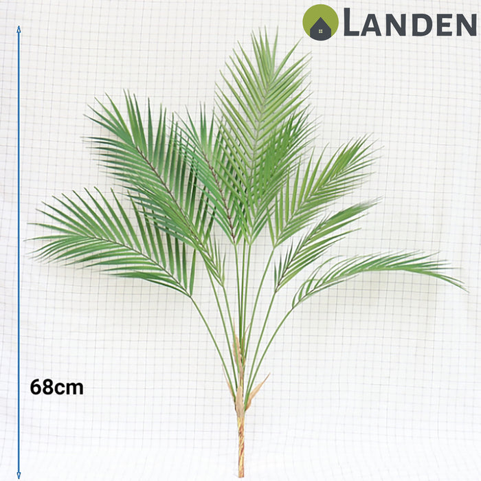 Landen Artificial Plants Fake Monstera Palm Leaves Real Touch Home Decoration
