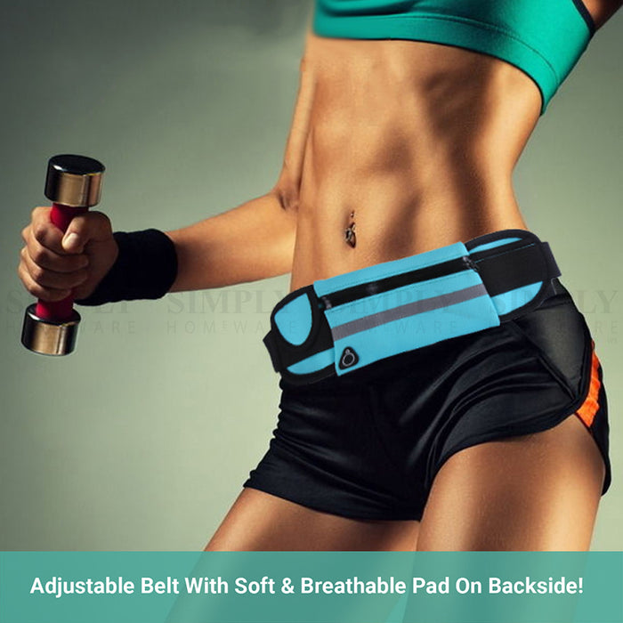Crocox Waist Pack With Water Bottle Holder Running Belt Waist Bag Outdoor Sport