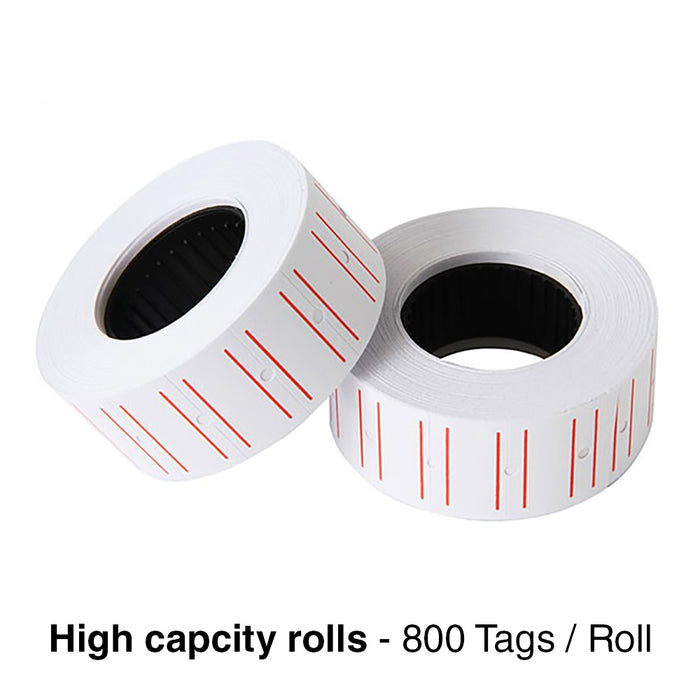 Price Tag Gun Labels Tags Rolls Sticker Pricing Tagging MX5500 800 Labels / Roll
