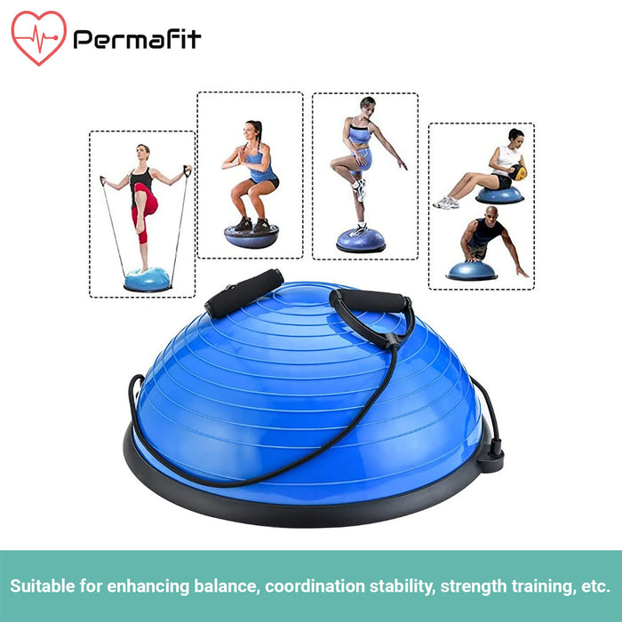 Permafit Yoga Bosu Balance Ball Gym Training Exercise Fitness Core Pilates Half