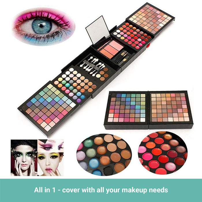 Wasel Make Up Set Eyeshadow Palette Blush Gloss Cosmetic Kit 24/74/177 Colours