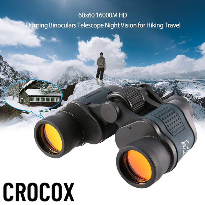 Crocox Hunting Binoculars Day Night Vision HD Telescope Hiking Mini Folding