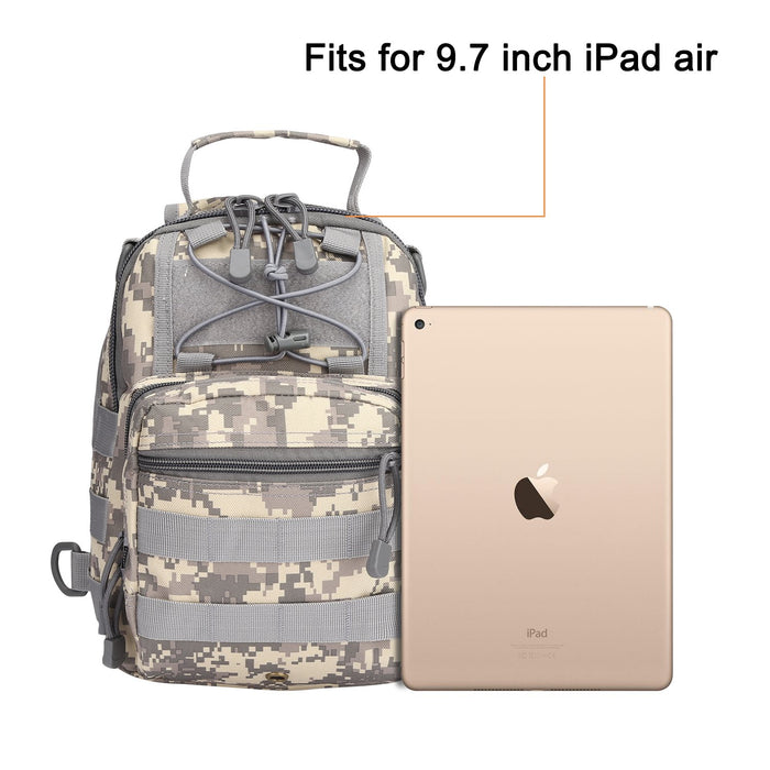 Crocox Tactical Shoulder Bag Sling Messenger Military Chest Pack Fanny Backpack