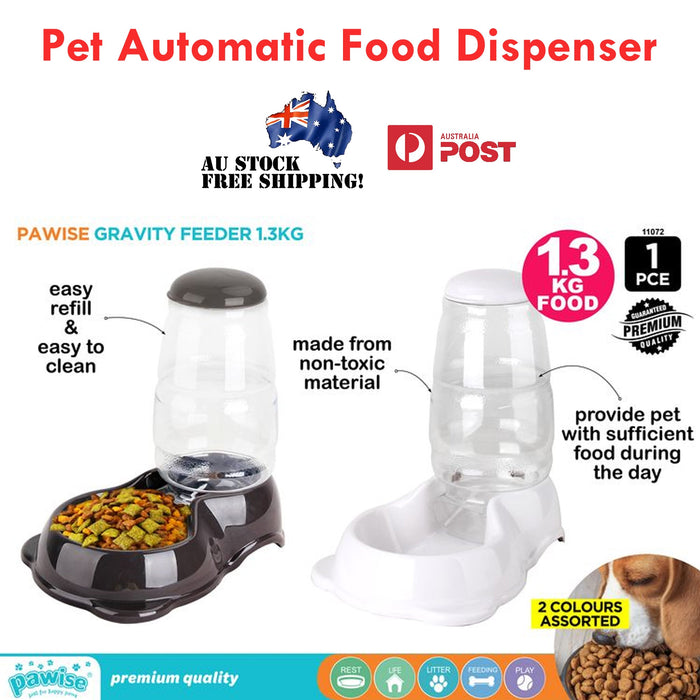 Pet Automatic Water Food Dispenser 2 in 1 Timer Drinking Feeder Bottle Dog Cat