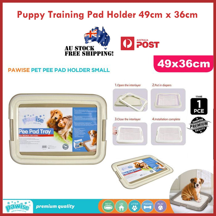 Dog Puppy Training Pad Holder Secure Clean Portable Toilet Potty Trainer 60x60cm