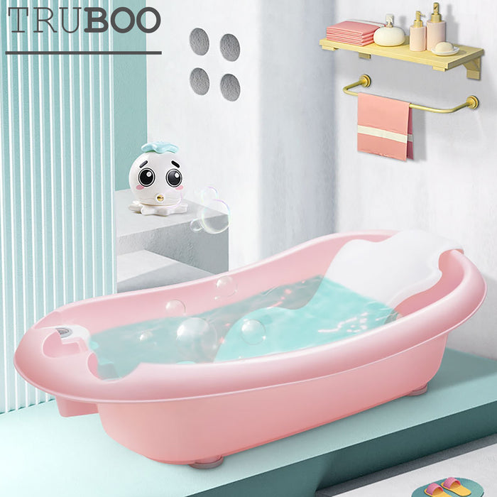 Truboo Baby Bathtub Infant Kids Shower Support Infant Soft Cushion Digital Scale