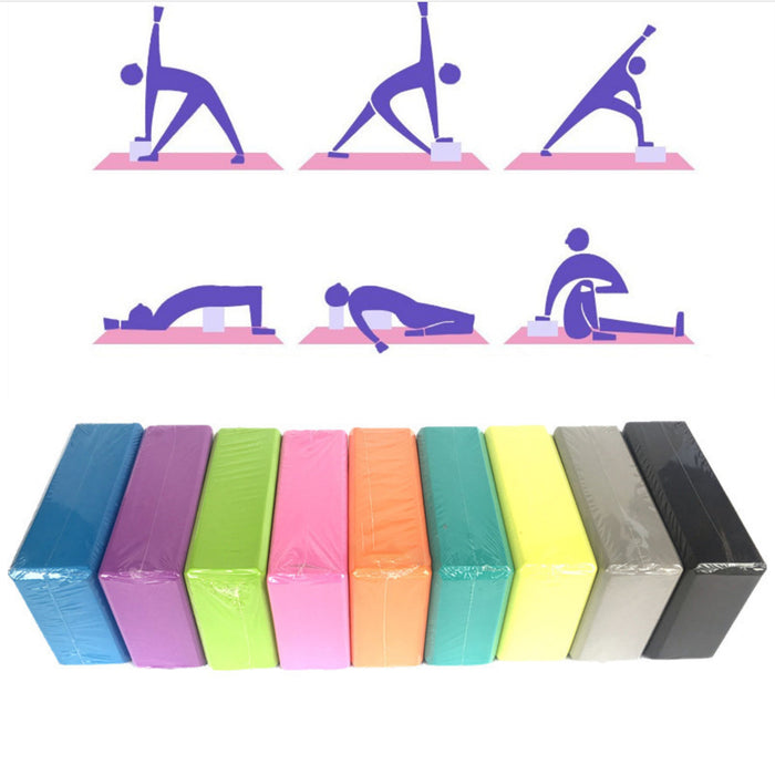 Yoga Foam Blocks Pilates Brick Home Exercise Fitness Stretching Gym Aid Sport AU