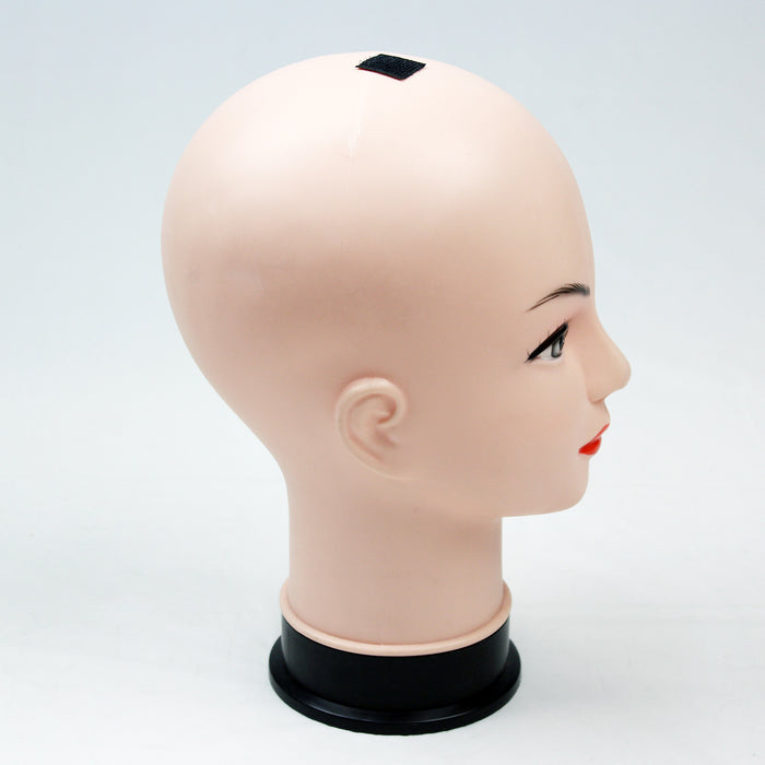 Mannequin Head Stand Female Makeup Display Model Plastic Manikin Wig Hair Dummy