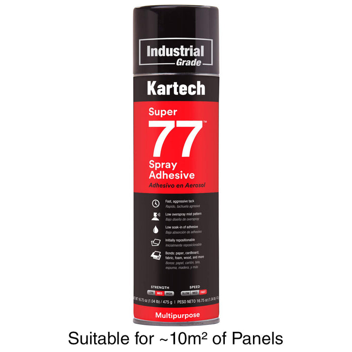 Kartech Spray Adhesive Glue Super Contact Strong Aerosol Can Wall Acoustic Foam