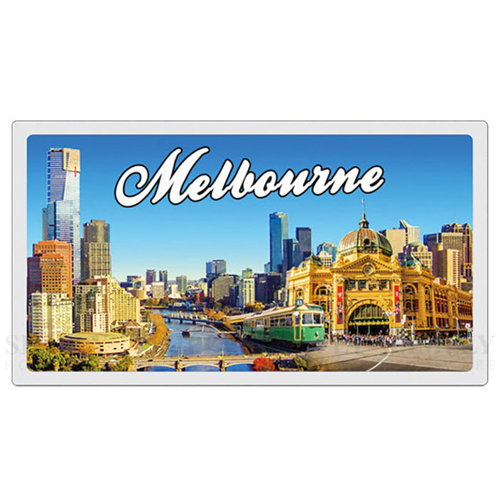 Australian Souvenirs Fridge Magnets Melbourne Double Sides Car Plate Style Gift