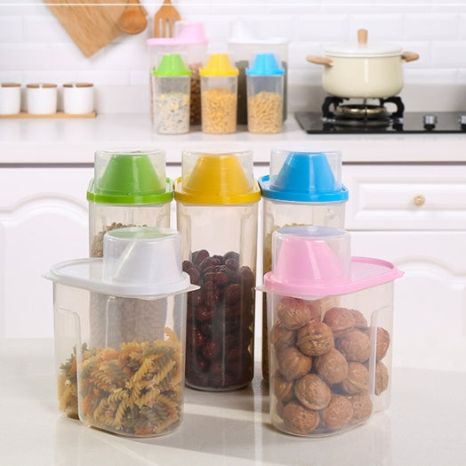 Wasel Plastic Dried Food Storage Containers Lids Box Jars Airtight Cereal Rice