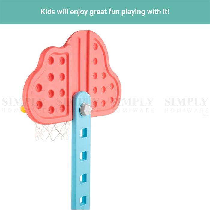 Truboo Kids Basketball Hoop 3 In 1 Sports Stand Activity Centre Adjustable