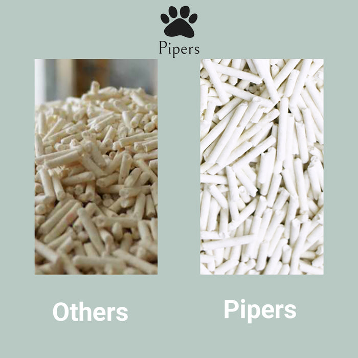Pipers Natural Tofu Cat Litter Clumping Flushable Plant-Based Eco-Friendly 6L