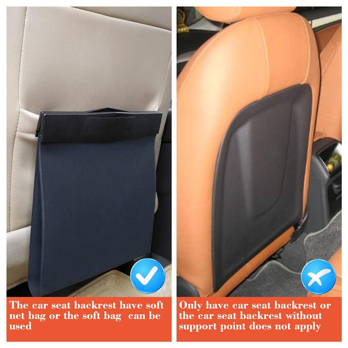 2x Kartech Car Rubbish Bin Leather Bag Trash Can Waste Seat Back Organisers Box