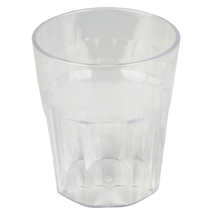 12x Plastic Tumblers Cups Glasses Tumbler Drinking Water Cold Clear Large Bulk