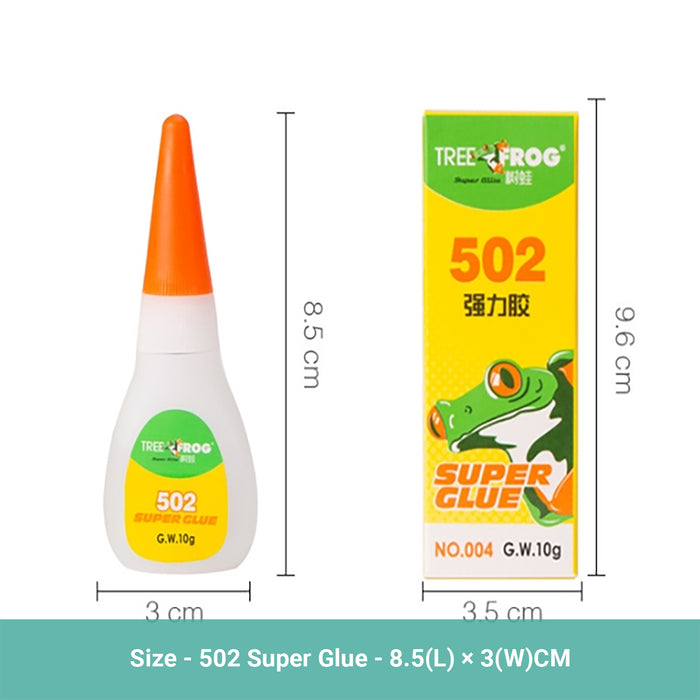 Wasel 10g 502 Super Glue Instant Adhesion Instant Cyanoacrylate Quick Drying