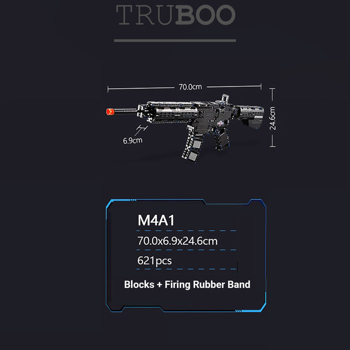 Truboo Building Blocks Gun Toy Kids Bricks Adult Army DIY Model AK-47 MP5 M4A1