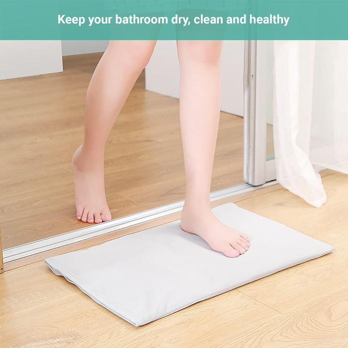 Lecluse Bathroom Absorbent Mat Diatomaceous Earth Mud Floor Pad Fast Drying