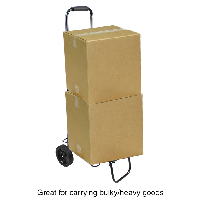 Shopping Cart Steel Trolley Carts Bag Foldable Luggage Wheels Folding Basket