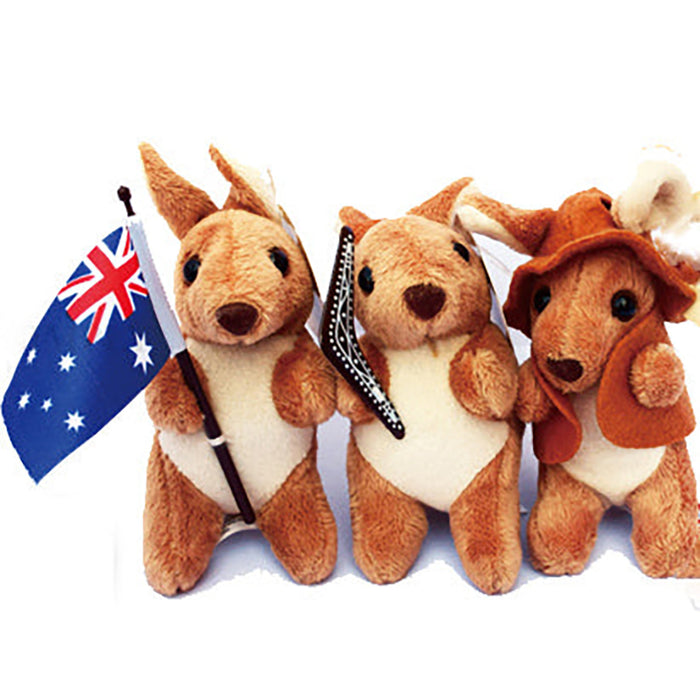 3x Australian Souvenir Kangaroo Koala Mini Plush Toy Stuffed Kids Gift Aussie AU