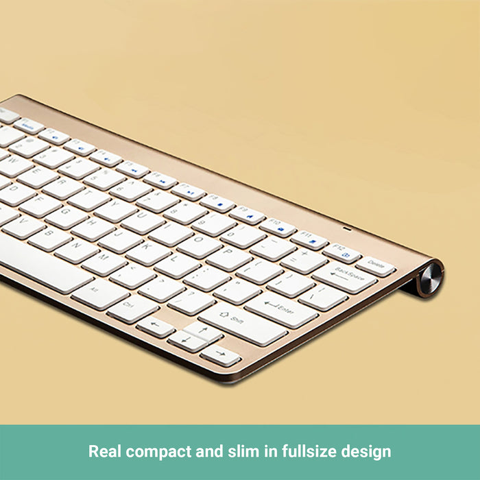 Kartech Wireless Keyboard Portable USB Mini Slim Ultra-Thin for PC Laptop