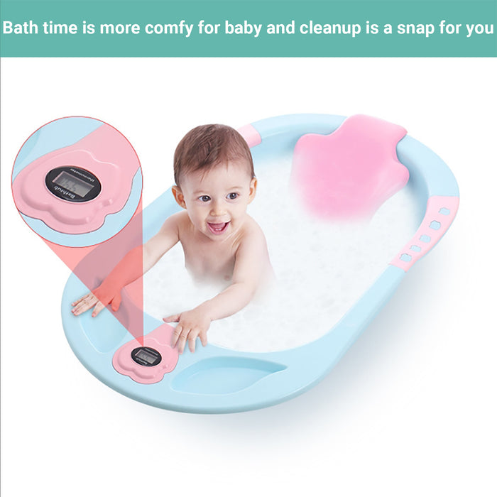 Truboo Baby Bathtub Infant Kids Shower Support Infant Soft Cushion Digital Scale