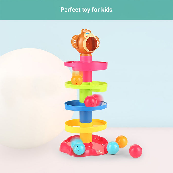 Truboo Roll Ball Toy Kids 5 Layer Drop Tower Baby Toddler Swirling Educational