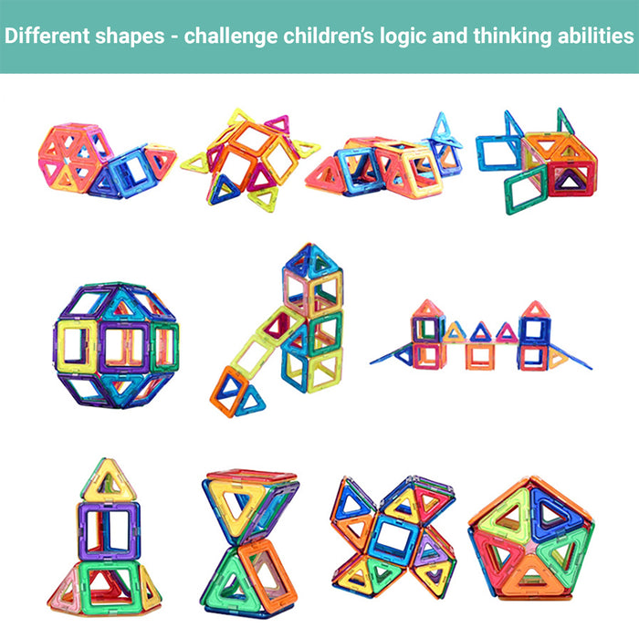 Truboo Kids Magnetic Building Blocks Children 3D Tiles DIY Kits Toys 40/68Pcs