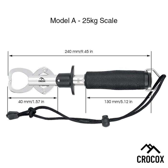 Crocox Fishing Grips Pliers Rod Stainless Steel Lip Tackle Scale Ruler Tape Tool