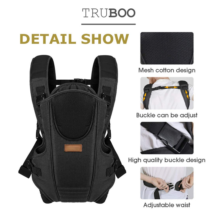 Truboo Baby Carrier Infant Portable Seat Adjustable Newborn Holder Backpack