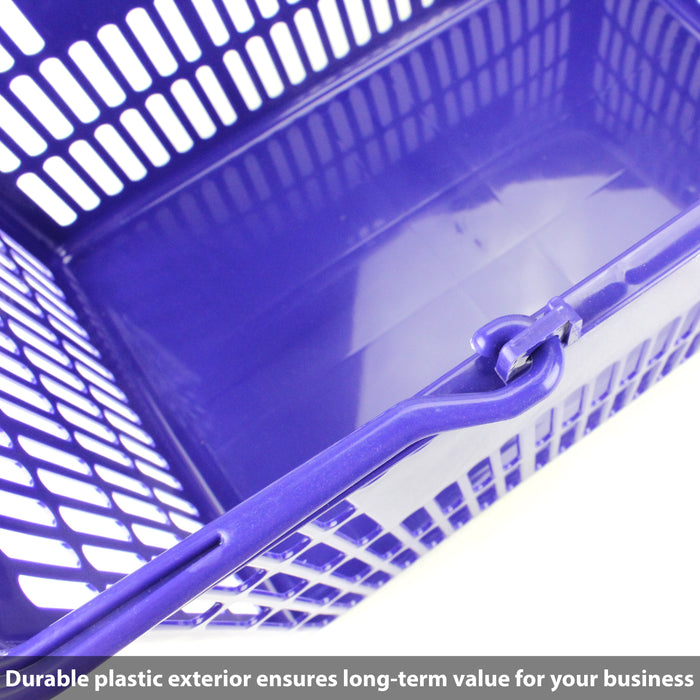 Plastic Shopping Baskets Basket Hand Business Supermarket Store Shop Bulk