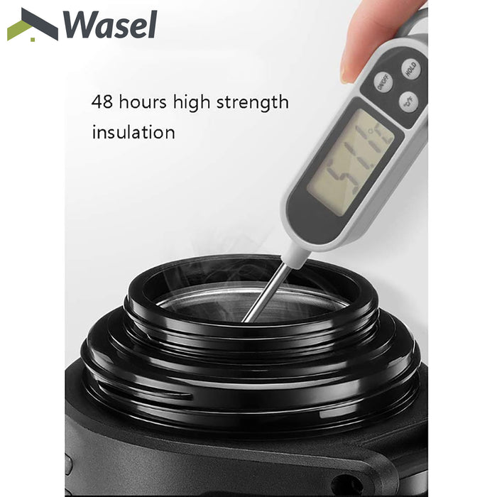 Wasel Stainless Steel Vacuum Cup Thermos Water Flask Large Capacity Travel 2.5L