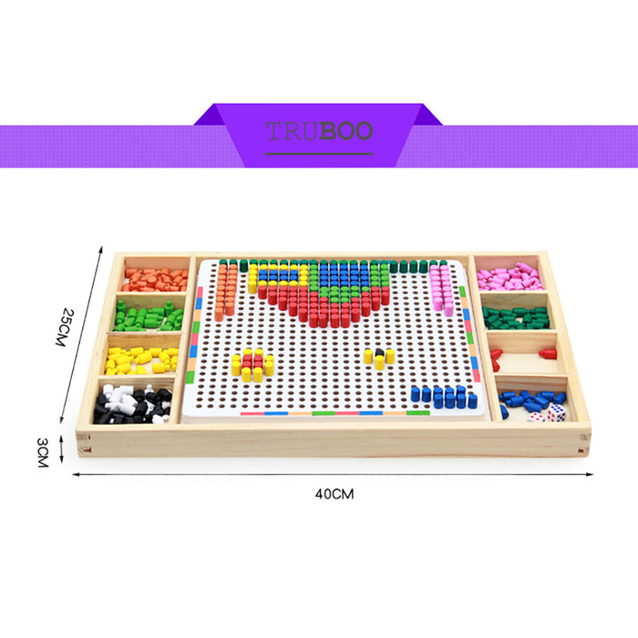 Truboo Kids Peg Board Educational Puzzle Toys Children Creative Early Learning