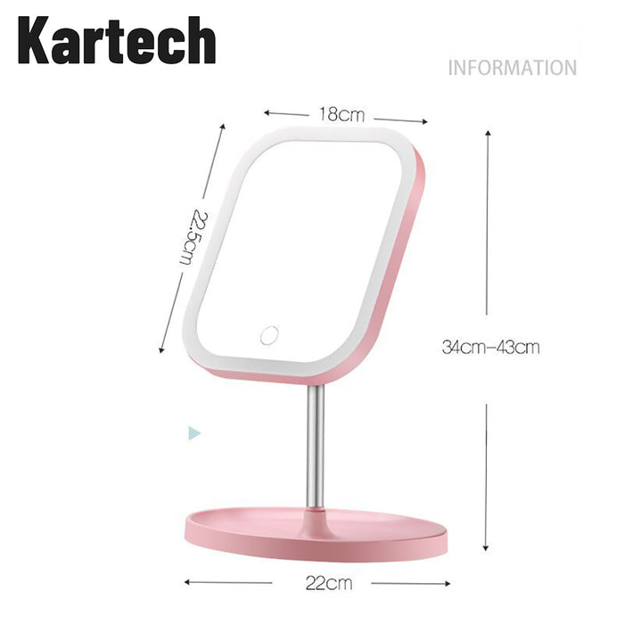 Kartech LED Makeup Mirror With Light Vanity Cosmetic Flexible Small Illuminated