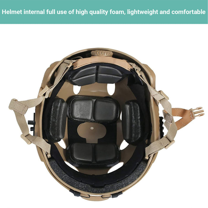 Crocox Tactical Fast Helmet Military PJ Base Jump Airsoft Headwear Adjustable