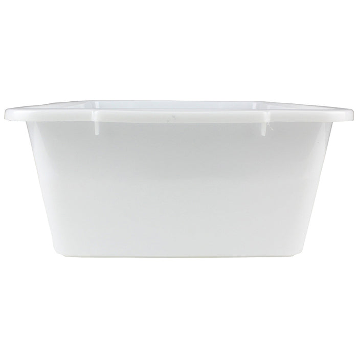 2x Storage Tray Basket Plastic Organiser Trays Tub Container Organizer White