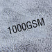 2x 1000GSM Microfibre Car Drying Towel Cleaning Cloth Microfiber Glass 62x30cm - Simply Homeware