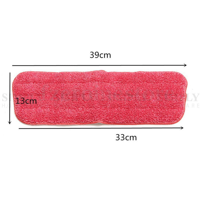 Spray Mop Pads Replacement Refill Microfibre Cloth Floor Microfiber Cleaning Red - Simply Homeware