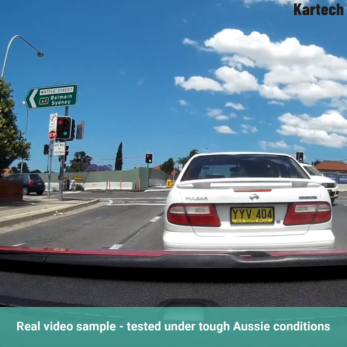Kartech Dash Camera 1080p Front Car DVR Recorder Video Lens Night Vision Cam 170