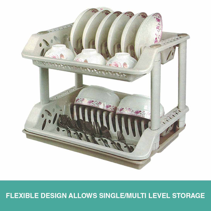 Storage Rack Multi Level Drying Rack Tier Dish Rack Plastic