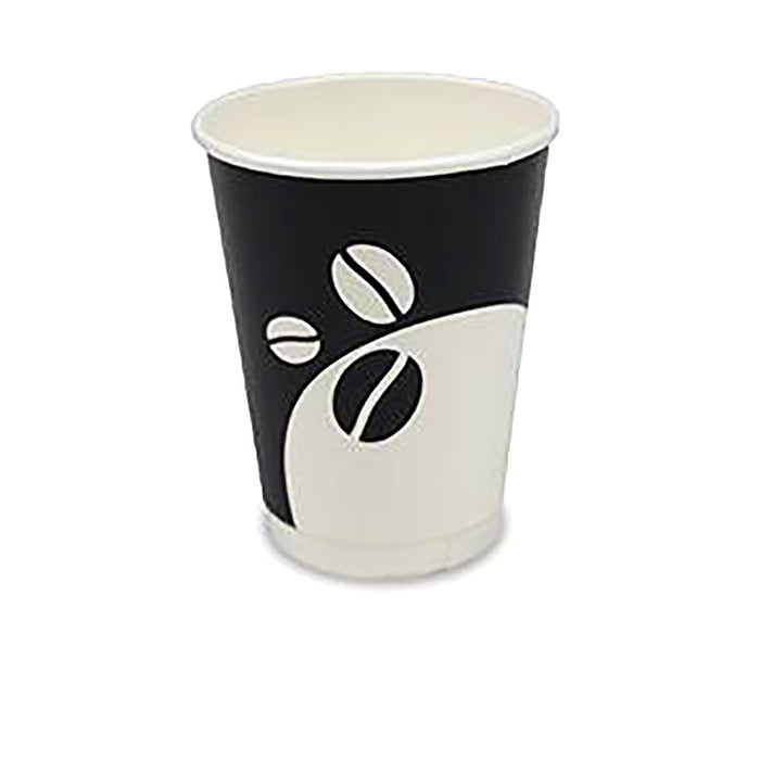 Coffee Cups Disposable Paper 8oz 12oz 16oz Double Wall Drink Tea Water Takeaway