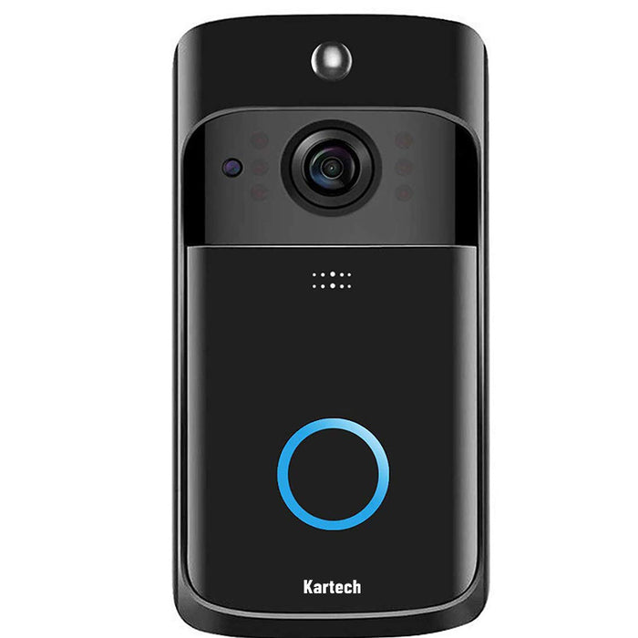 Kartech Wireless Door Bell Camera Smart Intercom Wifi Video Monitor Waterproof