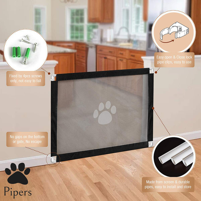 Pipers Pet Mesh Gate Dog Cat Guard Safety Barrier Enclosure Baby